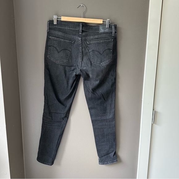 Levi’s 711 Skinny Jean Embroidered Black Denim - Picture 5 of 5